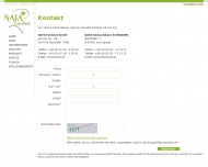 Website NAFA Feinkost