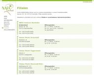 Website NAFA Feinkost