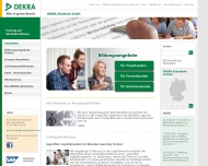 Website DEKRA Akademie