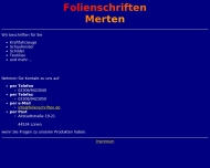 Bild Folienschriften Merten Inh. Oliver Merten