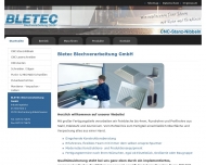 Blechverarbeitung und Blech abkanten - Bletec Blechverarbeitung