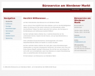 Website B�roservice am Werdener Markt Rauchholz u. Hahn