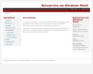 Website B�roservice am Werdener Markt Rauchholz u. Hahn