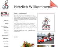 Website Peters Partyservice