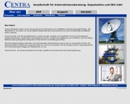 Website Centra Gesellschaft für Unternehmensberatung, Organisation und EDV