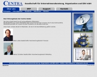 Website Centra Gesellschaft für Unternehmensberatung, Organisation und EDV