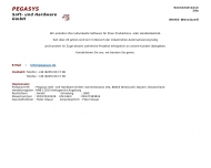 PEGASYS GmbH Sonnenstrasse 19a, 86453 Wessiszell