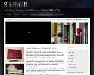 Website Raumkunst Rothe, Weder Birgit Raumausstattermeisterin