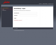 Website JURA Elektrogeräte Vertriebs