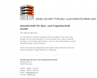 Bild Gesellschaft fr Bau- und Fugentechnik mit beschrnkter Haftung (GBF)