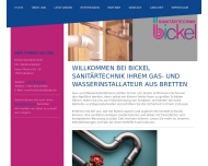 Bild Bickel Manfred San.Technik Gas- u. WasserInstall. Blechnerei