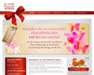 Website Gaststätte Restaurant - Adria