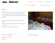 Bild Zum Falkenstein Inh. Esther Hasselwander Restaurant