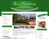 Website Landgasthof Zum Beeksberg