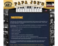 Website Klimperkasten Papa Joe's Biersalon