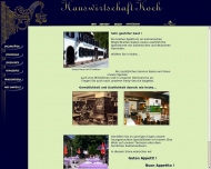 Website Gaststätte Restaurant - Koch Bräu Hauswirtschaft