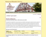 Website Gaststätte Restaurant - Ratskeller Grimma