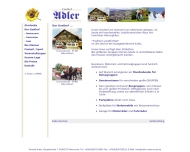Website Adler Gasthof und Pension