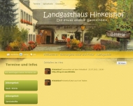 Website Landgasthaus Hinkelshof