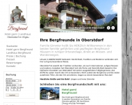 Hotel garni Bergfreund u. Landhaus Bergfreund in Oberstdorf im Allg