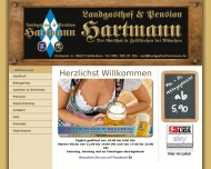 Website Landgasthof und Pension Hartmann
