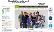 Website Physiotherapie und Osteopathie Praxis Ernst Weymann