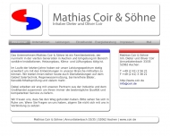Mathias Coir S?hne - Willkommen
