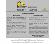 Website Immozet - Immobilien Inh. Rainer Neugebauer