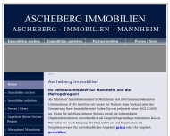 Website Ascheberg Immobilien in Mannheim