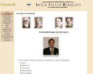 Website Behrendt Artur Caesar Immobilien