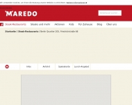 Website MAREDO Steakhouse Berlin Gendarmenmarkt
