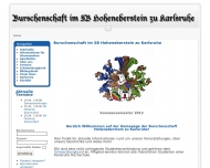 Website Burschenschaft Hoheneberstein