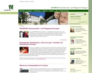 Website Maternus Verwaltung u. Betriebsgesellschaft für Seniorenwohnheime