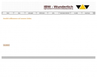 Website IBW - Wunderlich Ingenieurbüro