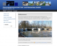Website PTW Planungsgemeinschaft Tief- und Wasserbau