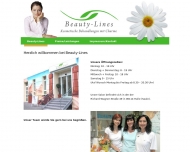 Bild Kosmetiksalon Beauty-Lines Kosmetische Behandlungen mit Charme