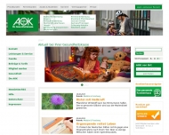 Website AOK Schleswig-Holstein - Die Gesundheitskasse -