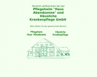 Bild Pflegeheim Haus Abendsonne, husliche Krankenpflege GmbH