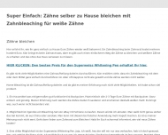 Super Einfach Z?hne selber zu Hause bleichen mit Zahnbleaching f?r wei?e Z?hne