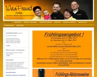 Website WeinFreund, Weinfachhandel, Weinhandel, Wein, Sekt, Likör, Essig ...