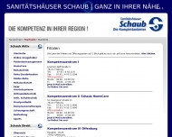 Website Orthopädietechnik Sanitätshaus Schaub