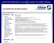 Website Orthopädietechnik Sanitätshaus Schaub