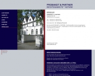 Website Probandt Dr. jur. Wolfgang