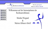Bild Rechtsanwltinnen Marion Abbassi-Abrell und Monika Wiegand