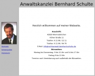 Bild Schulte Bernhard Rechtsanwalt
