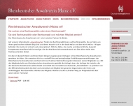Website Rheinhessischer Anwaltsverein Mainz