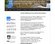 Website ASP Rechtsanwälte PartG mbB