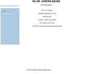 Bild Bauer Gnter Dr. Rechtsanwalt