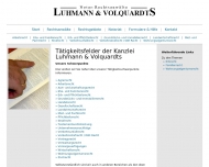Website Volquardts u. Luhmann Rechtsanw�lte und Notar