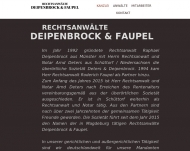 Website Deters & Deipenbrock Rechtsanwälte